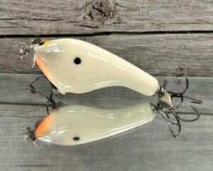 Black Label Balsa - Tease - Custom Balsa Topwater Prop Bait - Bone Color