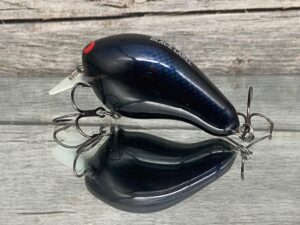Black Label Balsa - CBS 2 - Custom Balsa Squarebill Crankbait - Lights Out Color- Bagley B2