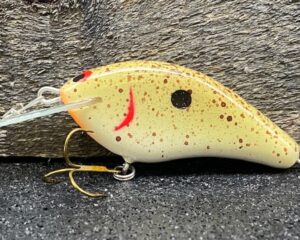 Tim Earick's Buck Creek Lures - Dinky Donker SB - Custom Balsa Squarebill - Root Beer Color