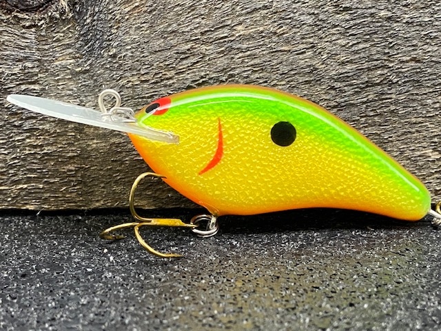 1ct NATURAL SHAD 3" CRANKBAIT Balsa Wood Bass Fishing CrankBaits Lures #404 Bait