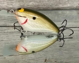 Black Label Balsa - Bacon-Signature Series - Balsa Crankbait - Foiled Olive Shad Color