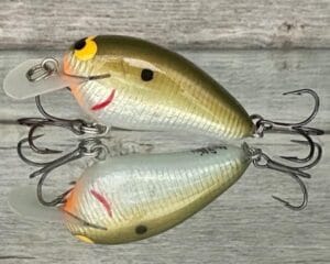 Black Label Balsa - Peanut - Signature Series Crankbait - Foiled Olive Shad Color - Zoom WEC Mutt