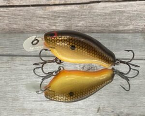 Greenfish Tackle - Stray Dog - Custom Balsa Crankbait - Gold Dust Color