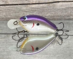 Greenfish Tackle - Stray Dog - Custom Balsa Crankbait - Lavender Shad Color