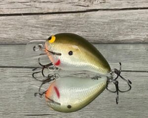 Black Label Balsa - Wreck Signature Series Crankbait - Foiled Olive Shad Color - Zoom WEC E-1