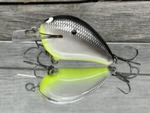 Black Label Balsa - Wreck Jr. - Custom Balsa Squarebill Crankbait - Hot Date Color