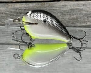 Black Label Balsa - Wreck Jr. - Custom Balsa Squarebill Crankbait - Hot Date Color