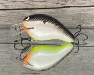 Black Label Balsa - Head Hunter - Custom Balsa Squarebill Crankbait - Hot Shad - Zoom WEC E-2