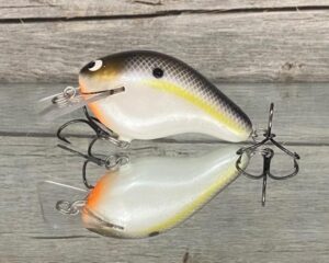 Black Label Balsa - Head Hunter - Custom Balsa Squarebill Crankbait -Threadfin Shad Pearl - Zoom WEC 2