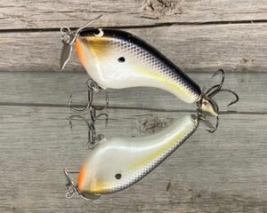 Black Label Balsa - Tease - Custom Balsa Topwater Prop Bait - Threadfin Shad Pearl Color