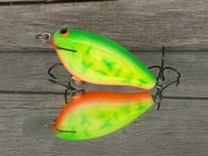 Black Label Balsa - Bacon - Balsa Crankbait - Lime Coach Dog Color