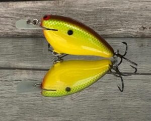 Black Label Balsa - Bacon - Balsa Crankbait - Chartreuse Classic Color