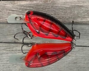 Black Label Balsa - Bacon - Balsa Crankbait - Fire Craw Color