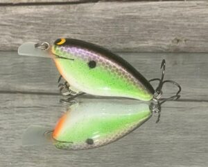 Black Label Balsa - Bacon - Balsa Crankbait - Mardi Gras Color