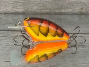 Black Label Balsa - Bacon - Balsa Crankbait - Spring Craw Color