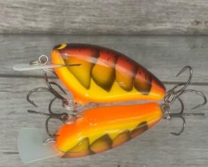 Black Label Balsa - Bacon - Balsa Crankbait - Spring Craw Color