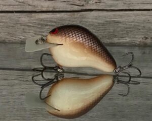 Black Label Balsa - CBS 1 - Balsa Squarebill Crankbait - Hot Chocolate Color - Bagley B1
