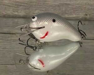 Black Label Balsa - Head Hunter - Custom Balsa Squarebill Crankbait - Grey Ghost- Zoom WEC E-2