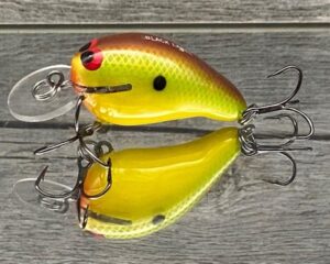 Black Label Balsa - Rumble - Custom Balsa Crankbait - Chartreuse Classic Color