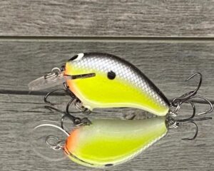 Black Label Balsa - Rumble - Custom Balsa Crankbait - Chartreuse Magic Color