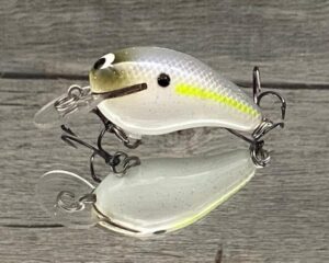 Black Label Balsa - Rumble - Custom Balsa Crankbait - Chartreuse Shad Color