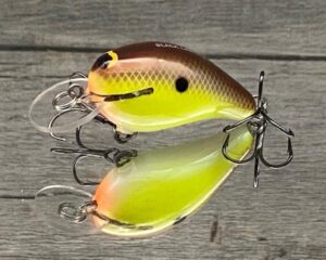 Black Label Balsa - Rumble - Custom Balsa Crankbait - River Bream Color