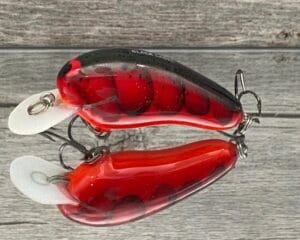 Black Label Balsa - Sandman - Custom Balsa Crankbait - Fire Craw Color - Zoom WEC Sand Flea