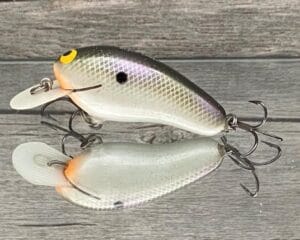 Black Label Balsa - Sandman - Custom Balsa Crankbait - Gizzard Shad Pearl Color - Zoom WEC Sand Flea
