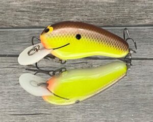 Black Label Balsa - Sandman - Custom Balsa Crankbait - River Bream Color - Zoom WEC Sand Flea