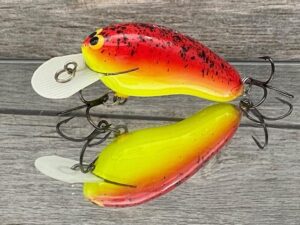 Black Label Balsa - Sandman - Custom Balsa Crankbait - Sunset Color - Zoom WEC Sand Flea