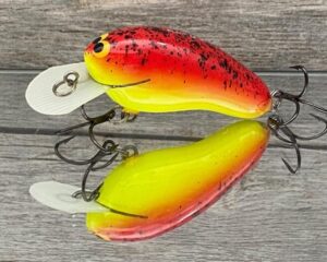 Black Label Balsa - Sandman - Custom Balsa Crankbait - Sunset Color - Zoom WEC Sand Flea