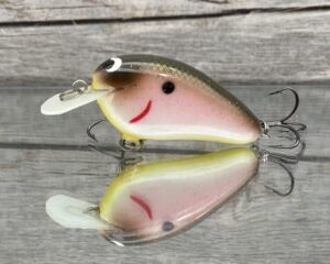 Black Label Balsa - Peanut - Balsa Crankbait - Tomato Shad- Zoom WEC Mutt