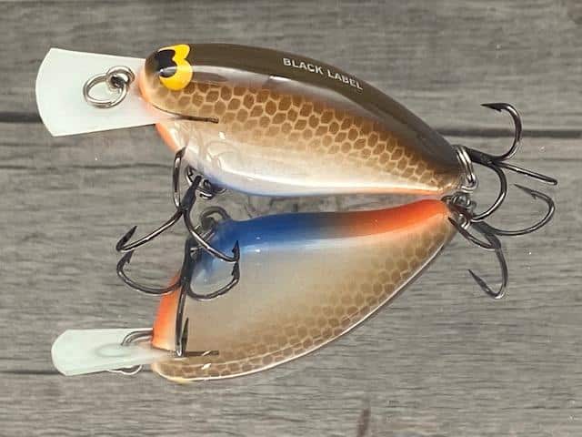 Black Label Balsa - Bacon - Balsa Crankbait - Blue Crab Color - Wood Bait  Country