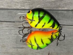 Black Label Balsa - Wreck - Balsa Squarebill - Fire Tiger Color - Zoom WEC E-1