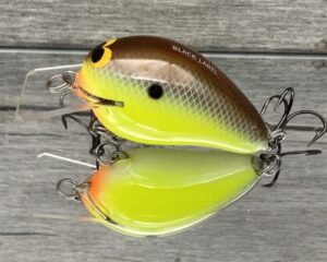 Black Label Balsa - Wreck Jr. - Custom Balsa Squarebill Crankbait - River Bream Color
