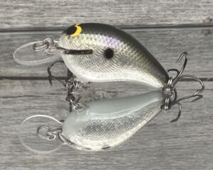 Black Label Balsa - Rumble - Custom Balsa Crankbait - Gizzard Shad Foil Color