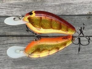 Black Label Balsa - Little Cliffie - Signature Series Crankbait - Foiled Golden Craw Color
