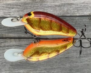Black Label Balsa - Little Cliffie - Signature Series Crankbait - Foiled Golden Craw Color