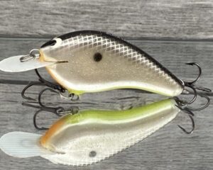 Black Label Balsa - Slim Series - Custom Balsa Crankbait - Hot Shad Color