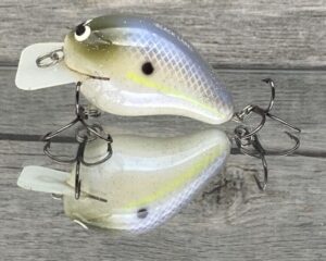 Black Label Balsa - CBS 1 - Balsa Squarebill Crankbait - Chartreuse Shad Color - Bagley B1
