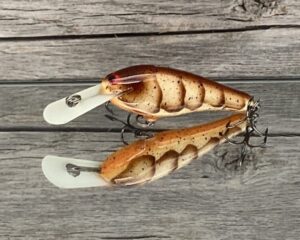 Black Label Balsa - SS Shad - Custom Balsa Crankbait - Brown Craw Color