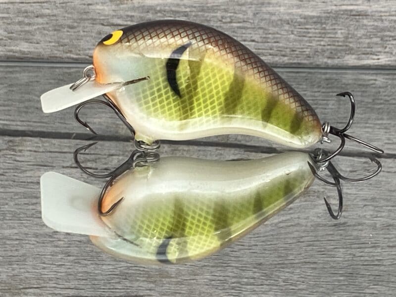 Black Label Balsa - CBS 2 - Custom Balsa Squarebill Crankbait - Bold  Bluegill Color- Bagley B2 - Wood Bait Country