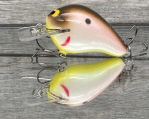 Black Label Balsa - Wreck - Balsa Squarebill - Tomato Shad Color - Zoom WEC E-1