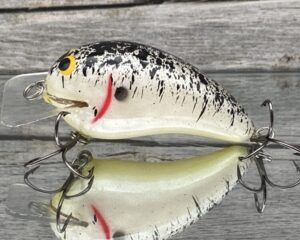 Black Label Balsa - Ricochet - Custom Balsa Crankbait - Splatter Back Color