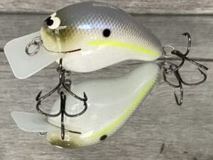 Black Label Balsa - CBS 2 - Custom Balsa Squarebill Crankbait - Chartreuse Shad Color- Bagley B2