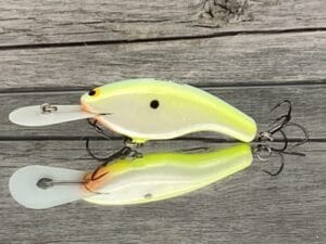 Black Label Balsa - Slim DD Series - Custom Balsa Crankbait - Citrus Pearl Color