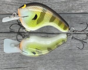 Black Label Balsa - Potbelly - Hybrid Squarebill Crankbait - Bold Bluegill Color