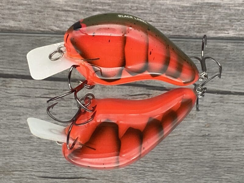 Black Label Balsa - CBS 2 - Custom Balsa Squarebill Crankbait - Delta Craw  Color- Bagley B2 - Wood Bait Country