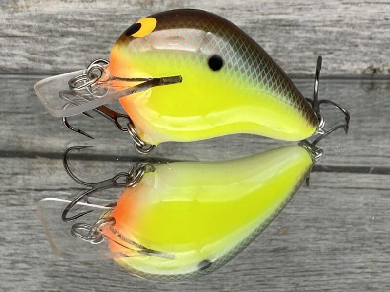 Black Label Balsa - Wreck - Balsa Squarebill - River Bream Color - Zoom WEC  E-1 - Wood Bait Country