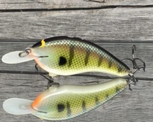 Black Label Balsa - Slim Series - Custom Balsa Crankbait - Bold Bluegill Color